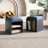 Velvet Shoe Stool