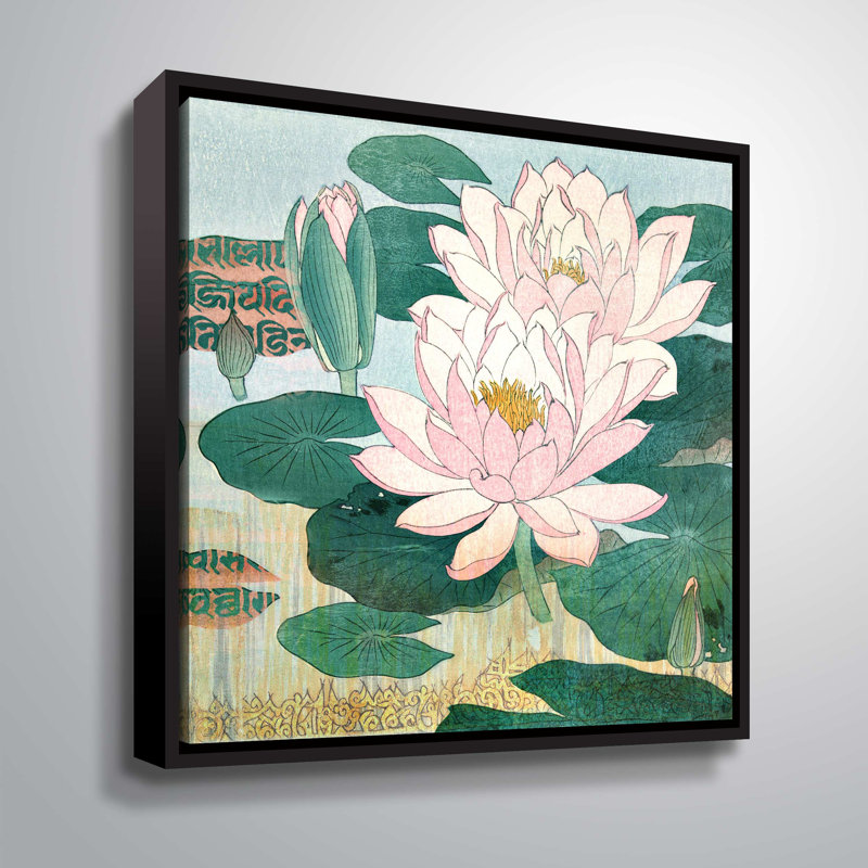 « johnny lotus », reproduction sur toile, Cadre flottant, H 10 po x l 10 po x P 2 po
