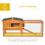 Weather Resistant Rabbit Small Animal Hutch