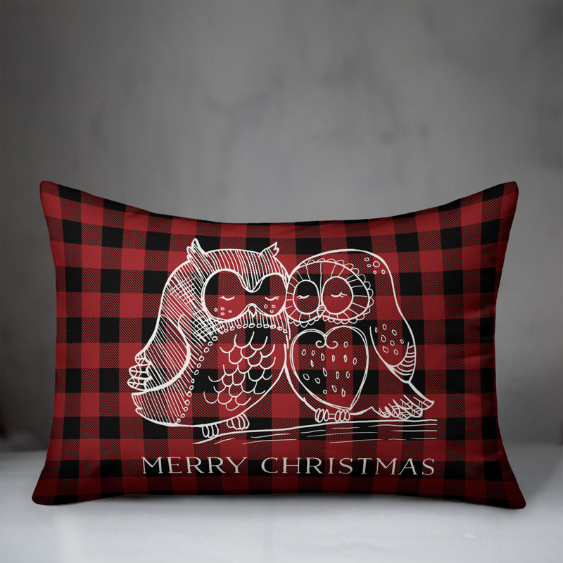 Checkered Reversible Throw Pillow
