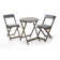 Seoul Round 2 - Person 60cm Long Bistro Set with Cushions