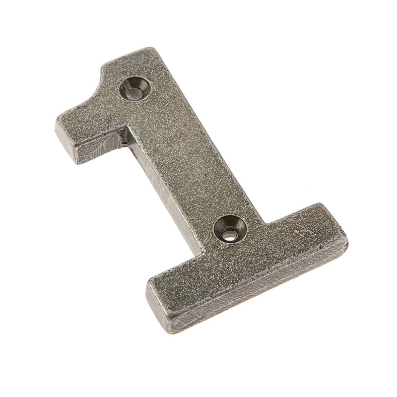 7.5cm H Metal House Number, 1, Pewter