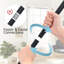 Tringle à rideau de douche à tension - Tringle à tension réglable sans ressorts pour la salle de bain, la cuisine ou la fenêtre, conception antidérapante robuste avec finition noir mat