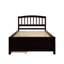 Tête de lit simple à deux tiroirs avec cadre de rangement en bois-1589082013