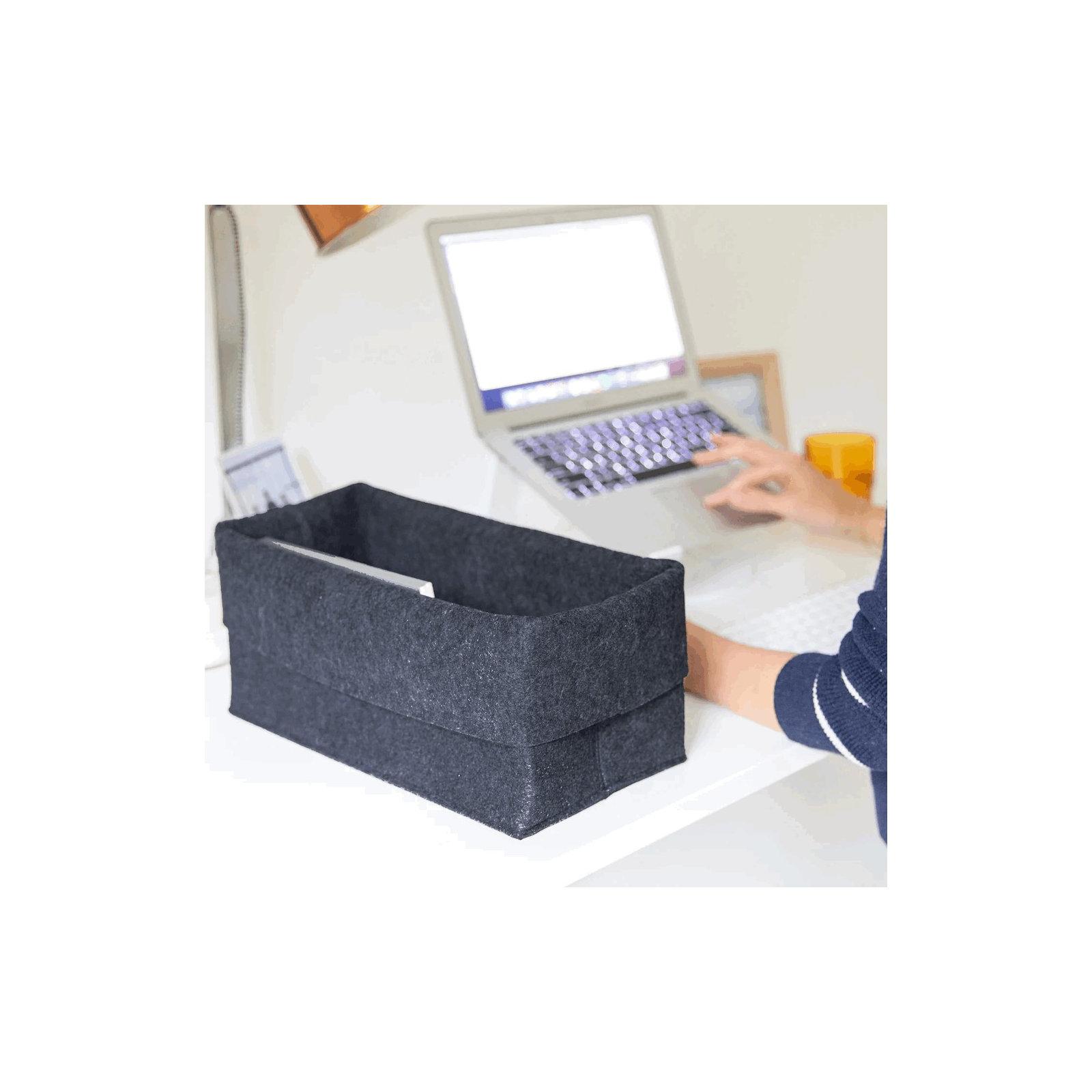 Flex Felt Storage Bin - Small, Black