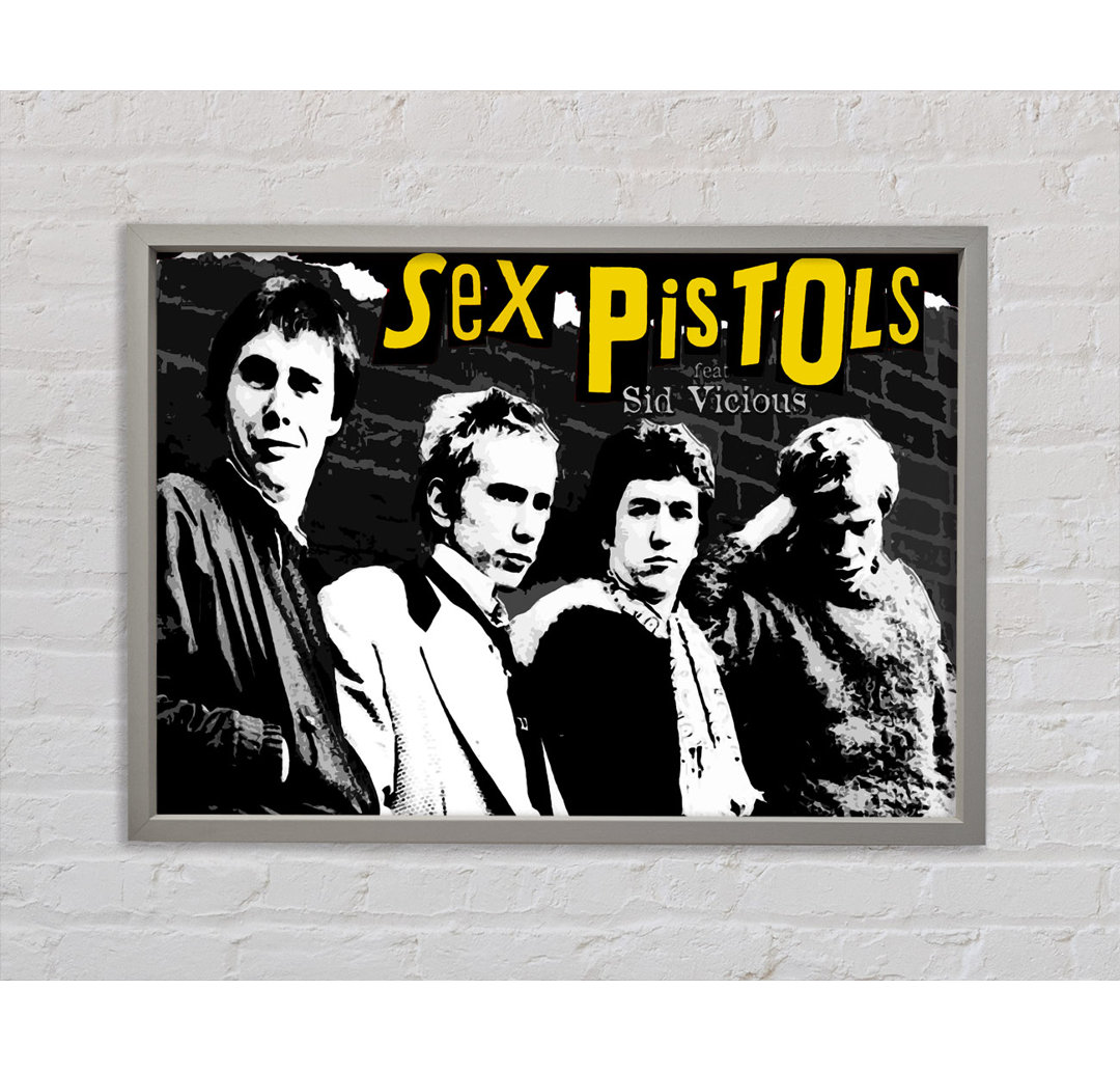 Sex Pistols - Einzelner Bilderrahmen Kunstdrucke auf Leinwand