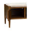 Abdifatah Banc d'appoint avec rangement et coussin rembourré Arcadia