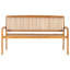 Arlogh Solid Wood Teak Outdoor Bench-885236188