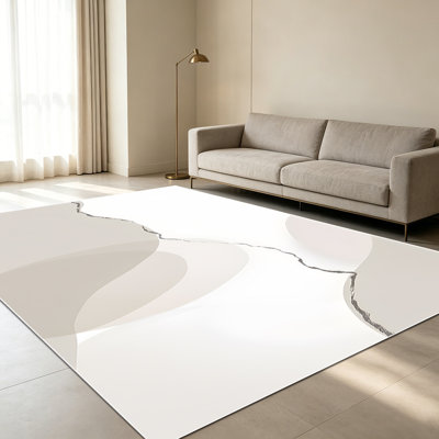 Tapis décoratifs floraux et ornés de 1 pièce pour le salon, doux et confortables, adaptés à toutes les saisons, faciles à entretenir, tapis de sol intérieur lavable à la machine, sous la table de ferme convenant à la chambre à coucher, à la salle à manger, au couloir, au bureau, au patio, à la maison