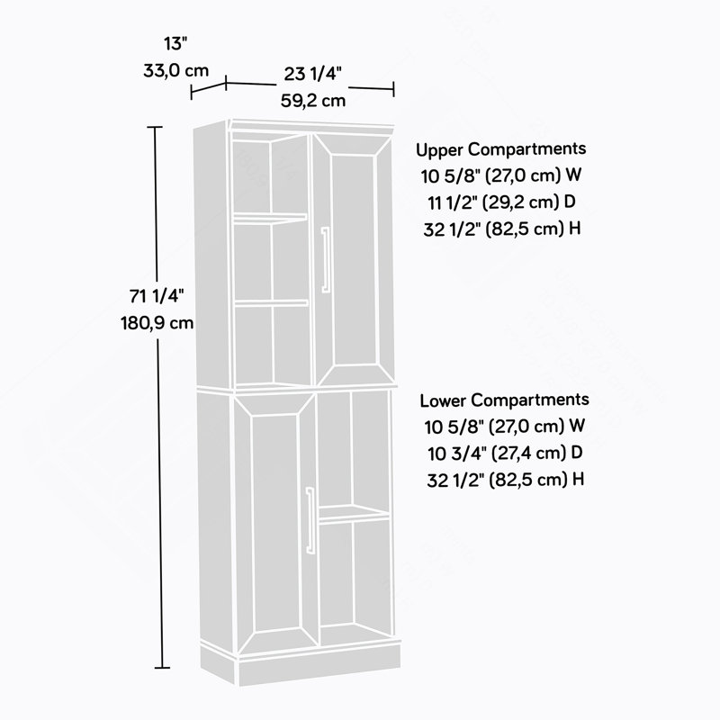 Armoire de rangement, finition brune, Brun