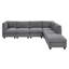 Upholstered L-Shaped Sectional Reversible-1331383991