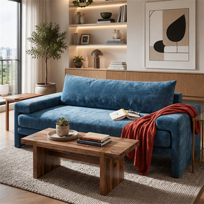 Upholstered 80.7 " Chenille Sofa