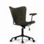 Fauteuil de bureau pivotant réglable en tissu avec accoudoirs rembourrés-1999747773