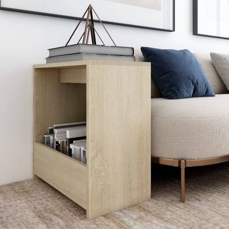 Goben Block End Table, Sonoma Oak, Sonoma Oak