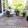 Machine Washable Indoor/Outdoor Xhevrie Purple Rug