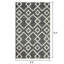 Tapis d'intérieur bleu en polyester tissé à la machine Eliot-929398320