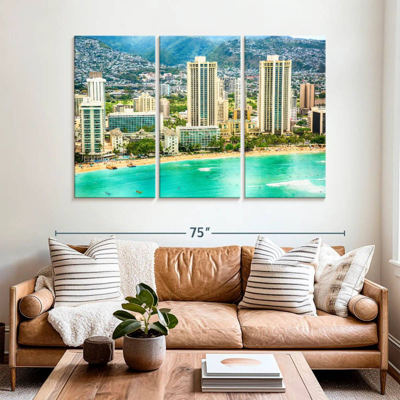 Gillard Waikiki Beach, H 42 po x l 65 po