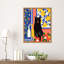 «Paws and Patterns Cat» par Mauriello, reproduction d'art sur toile encadrée-1549500455