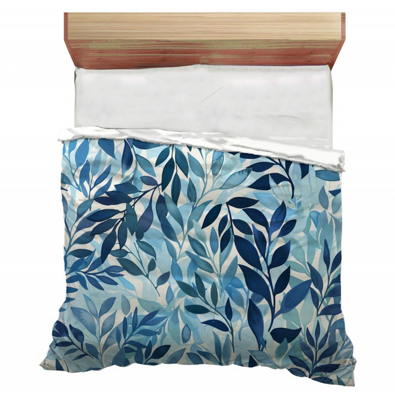 Trendy Floral Plush Microfiber / Polyester Comforter, Twin Comforter