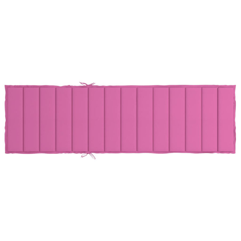 Coussin de siège / dossier d'extérieur, H 1,6 po x L 78,7 po x l 19,7 po, Rose