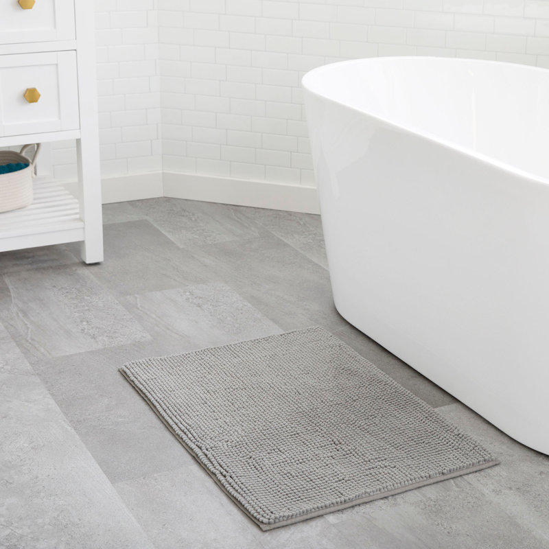 Tapis de bain Linenspa, Gris foncé