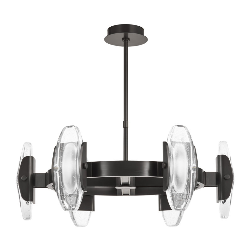 Wythe 6 - Light LED Chandelier, Plated Dark Bronze