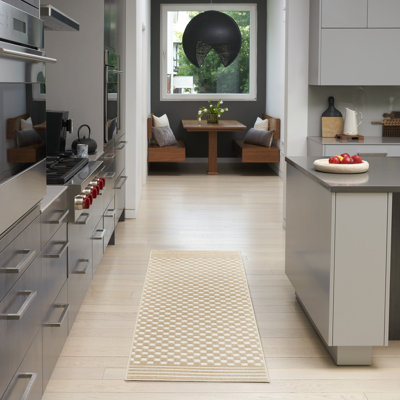 Tapis taupe Ebern Designs