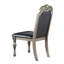 Chaises de salle à manger revêtues de tissu d'ameublement Silver Pu