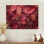 «Crimson Leaves Dancing Rose II» - Impression sur bois de feuilles - sur bois de pin naturel-898498135