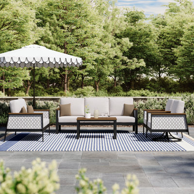 Townsend 7 - Person Outdoor Seating Group with Sunbrella Cushions