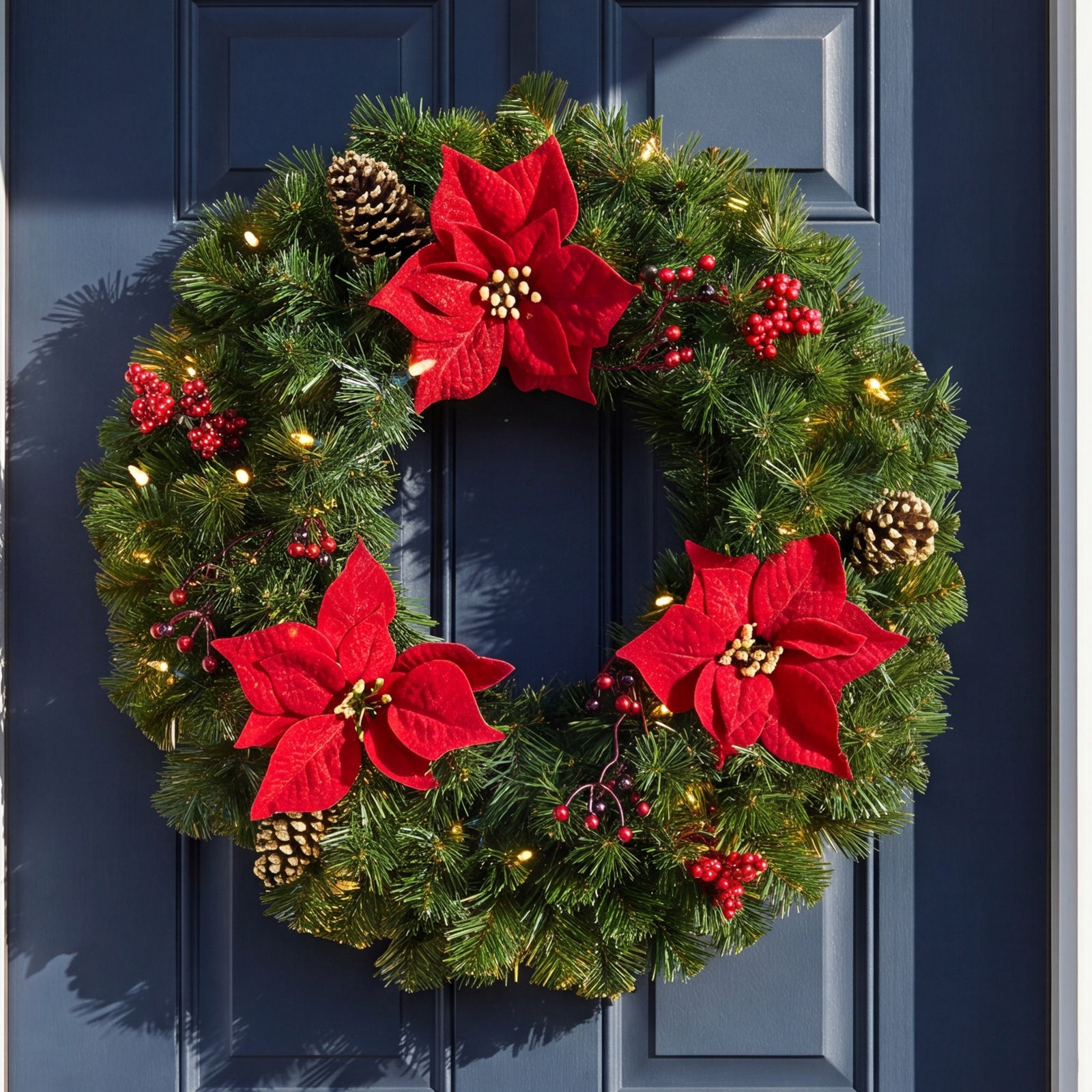 24'' Lighted Wreath