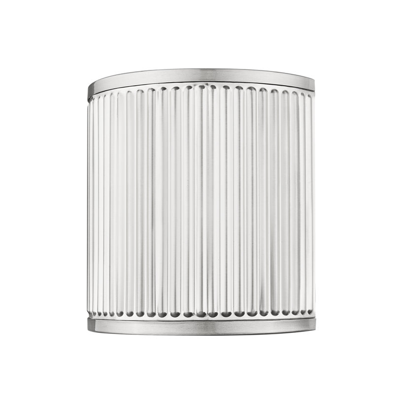 Applique murale moderne 1 lumière Laursen, Nickel brossé