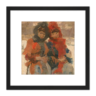 Two Young Women In The Snow by Isaac Israels - Single Picture Frame Painting