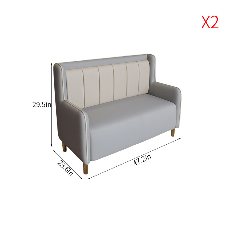 Banc rembourré en similicuir Light Luxury Fashion