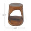 Table d'appoint Mgo Hollow, texture semblable au bois-1883795313