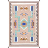 Isabelline Reversible Wool Mocha Area Rug- 6' X 9'
