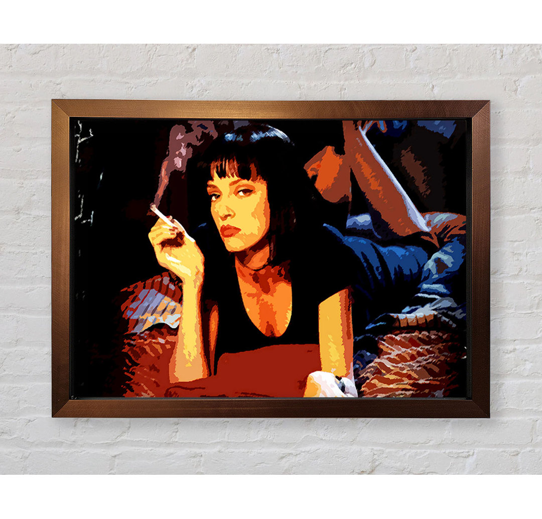 Pulp Fiction Mia Smoking - Drucken