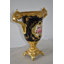 Black And Gold Large Krater Decoration Resin Vase Size: 17" X 10" X 16"H