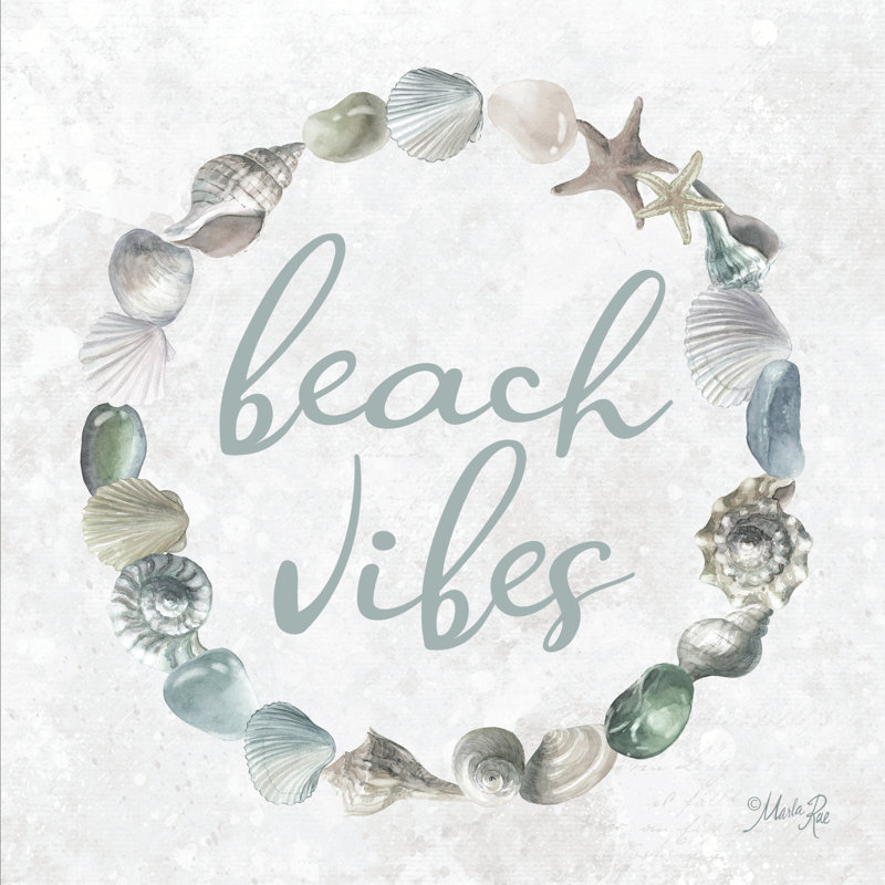 Beach Vibes Shell Wreath, 30" H x 30" W
