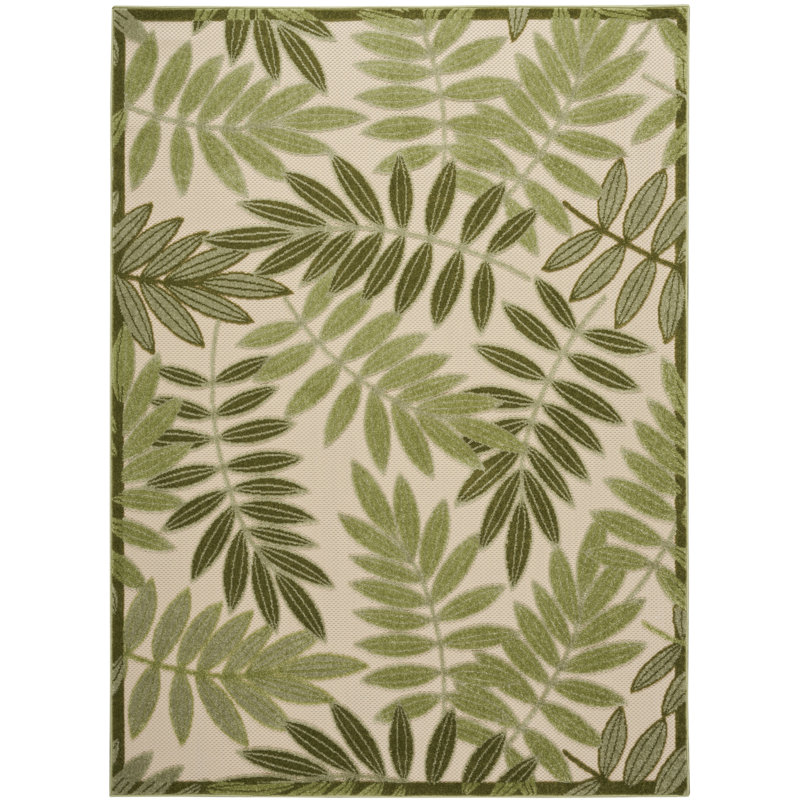 Nivia Indoor/Outdoor Area Rug, Rectangle 3'6" x 5'6"