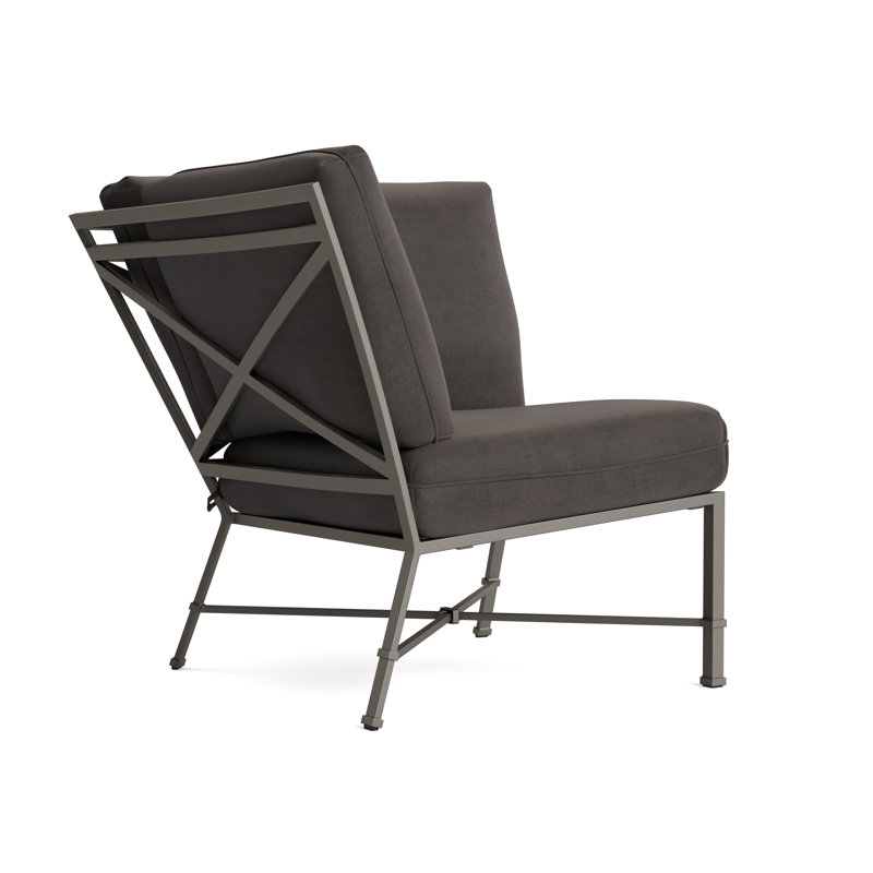 Venetian Outdoor Patio Sectional, Fusion Charcoal, Mica