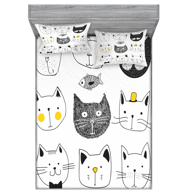 Microfiber Sheet Set, Full Sheet Set with 2 Pillowcases