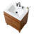 24''Brown Modern Free-Standing Single Bathroom Vanity Set