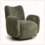 Fauteuil d'appoint pivotant à 360 °-1800974981