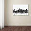 « lubbock texas horizon bw », reproduction d’impression sur toile tendue-25678680
