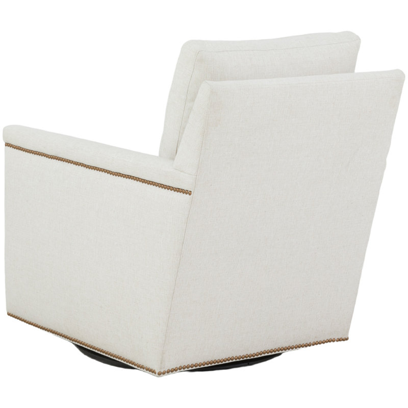 Swivel Armchair, Small Aged Bronze, 4834 White