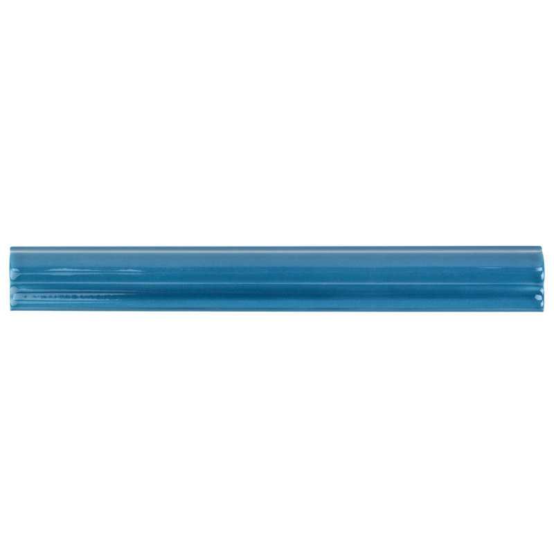 Carreau de céramique rond 10 po x 1 po Newport, Bleu foncé