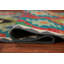 Tapis de couloir oriental géométrique en laine Kilim 3 x 13