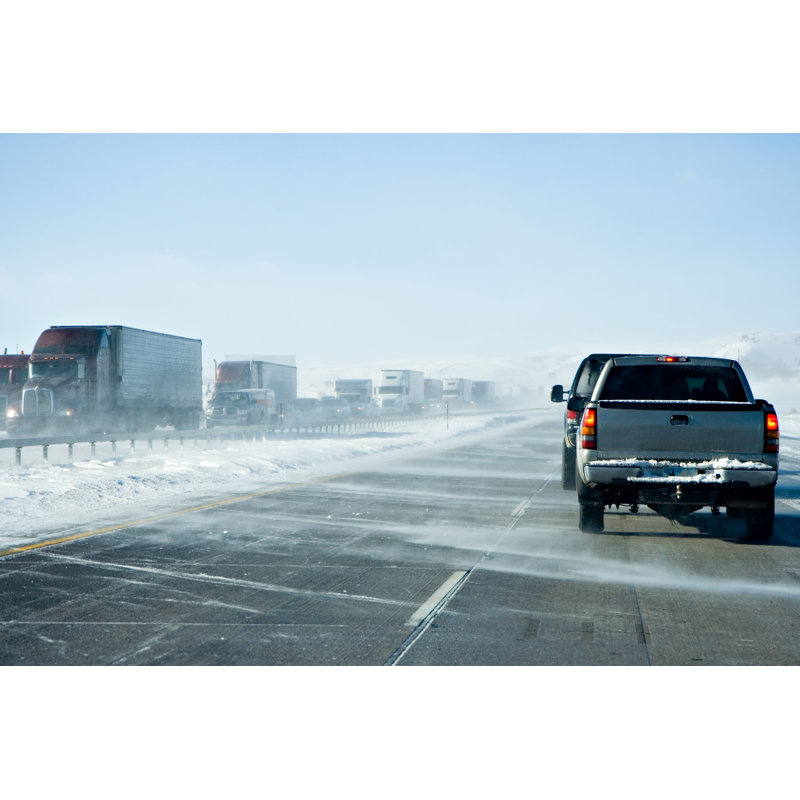 Embouteillage hivernal Wyoming par Markmortensen, H 24 po x l 36 po