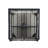 Square Steel Outdoor Side Table Umbrella Hole , 22 " W 22 " D-1913382077